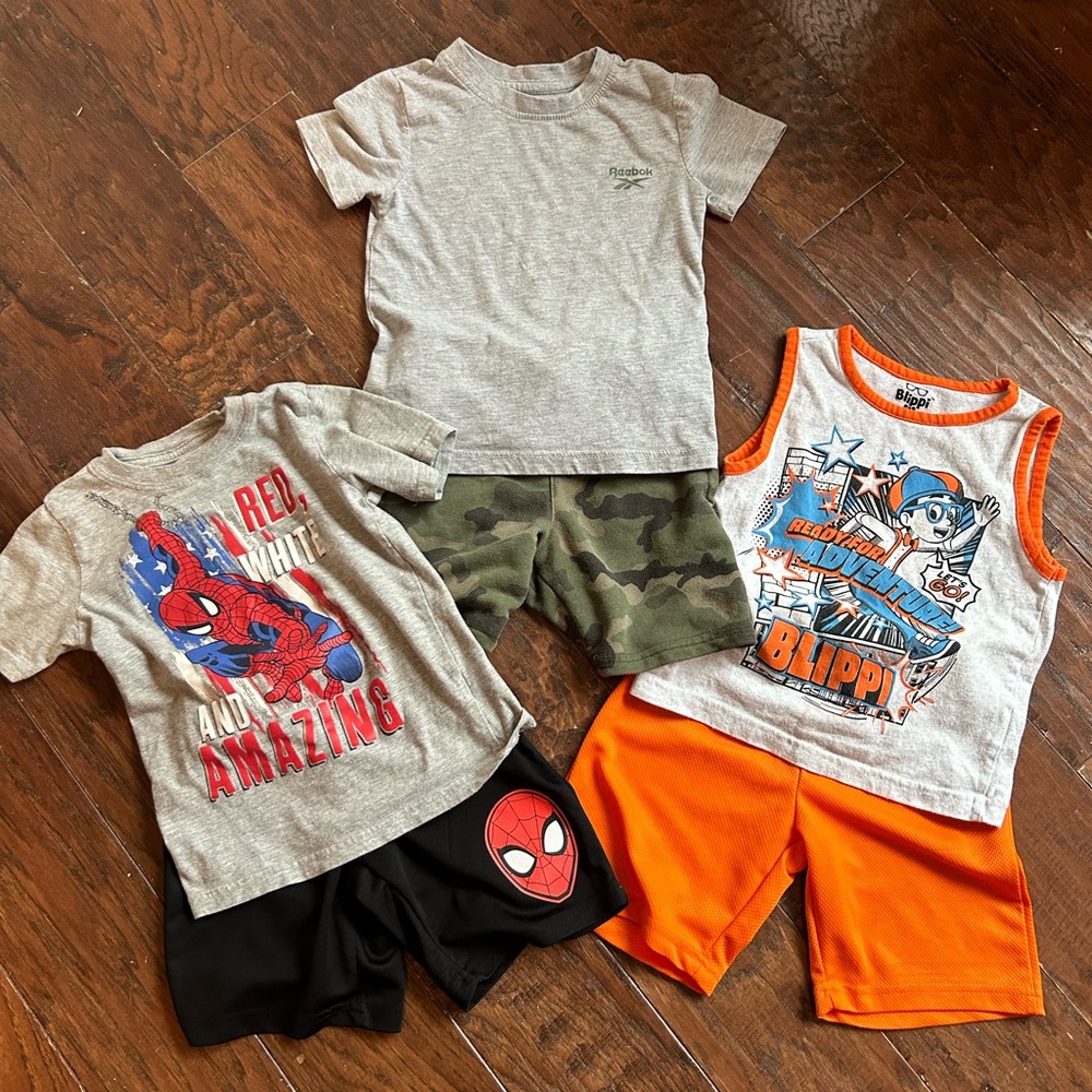 3 sets of boys summer outfits